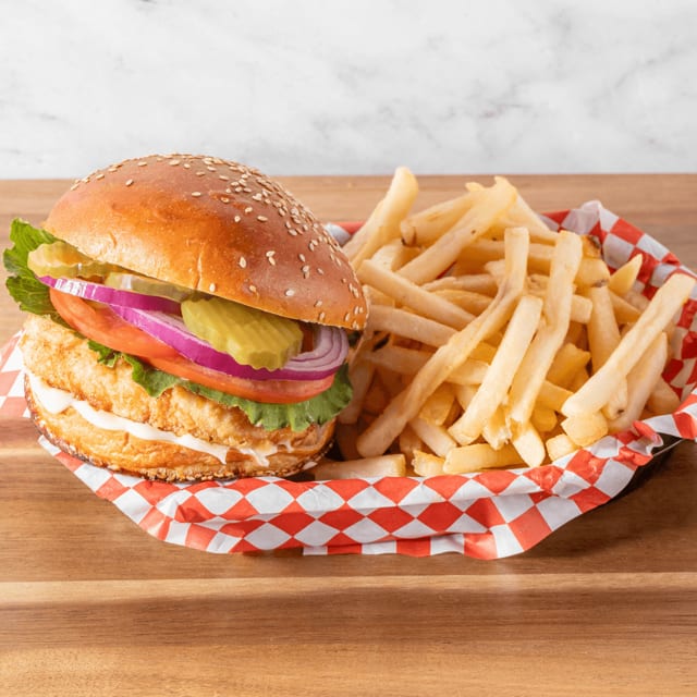 Chick-N-Sando W/Fries.